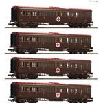 ROCO 74093 - Set Treno Ospedale FS 4 carrozze centoporte  1:87 