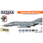 Hataka HTK-CS61 Modern Luftwaffe paint set vol. 3 6x17ml