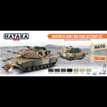 Hataka HTK-CS67 Modern US Army and USMC AFV paint set 8x17ml