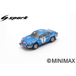 SPARK MODEL S6108 ALPINE A110 N.2 MONTE CARLO 1971 J.P.NICOLAS-C.ROURE 1:43