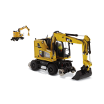 DIECAST MASTER DM85662 M323F RAILROAD WHEELED EXCAVATOR 1:50