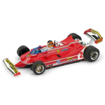 BRUMM BM0575CH FERRARI 312 T5 GILLES VILLENEUVE 1980 N.2 BRAZIL GP + PILOTE 1:43