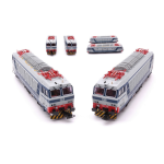 RIVAROSSI HR2875 FS LOCOMOTIVE E633 206 + E633 209 BLUE GREY LIVERY EPOCA IV-V 1:87