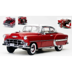 SUNSTAR SS1607 CHEVROLET BEL AIR H.TOP COUPE WITH WHITE ROOF 1953 RED 1:18