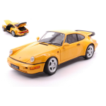 WELLY WE18026Y PORSCHE 964 TURBO 1989 YELLOW 1:18