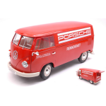 WELLY "WE18053TDR VW T1 BUS 1963 PANEL VAN ""PORSCHE RENNDIENST"" 1:18"