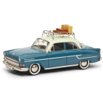 SCHUCO SH450267300 OPEL KAPITAN RIVIERA 1957 BLUE 1:43