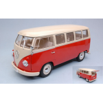 WELLY WE18054R VW T1 BUS RED W/CREAM ROOF 1:18