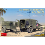 MINIART MIN35418 US ARMY K-51 RADIO TRUCK W/K-52 TRAILER INTERIOR KIT 1:35