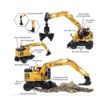 UNIVERSAL HOBBIES UH8162 ESCAVATORE KOMATSU PW148-11 C/ACCESSORI 1:50