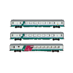 Rivarossi "HR4359 FS 3-UNIT TORINO-REGGIO CALABRIA XMPR ""INTERCITY PLUS"" LIVERY EP.Vb 1:87"