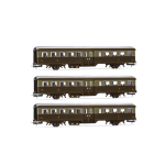 RIVAROSSI HR4369 FS 3-UNIT PACK CORBELLINI 1947 COACHES 2-AXLE CASTANO ISAB.EP.V-VI 1:87