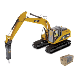 DIECAST MASTER DM85280 CAT 320D L HYDRAULIC EXCAVATOR W/HAMMER 1:50