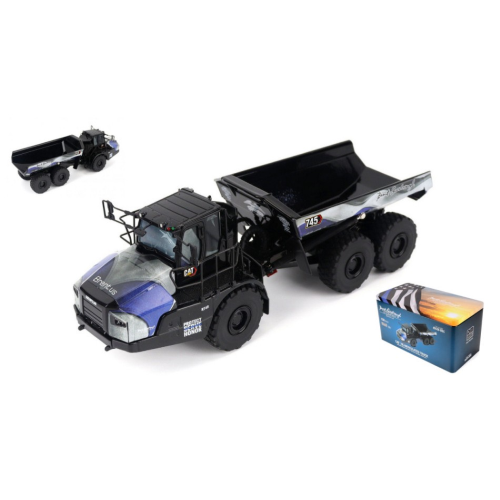 DIECAST MASTER DM85528BCS CAT 745 ARTICULATED DUMPER TRUCK BRENT SCARBROUGH & CO.CUSTOM LIMIT.1:50