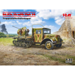 ICM35455 Sd.Kfz.3b WITH FLAK 38 AA GUN KIT 1:35