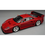 TECNOMODEL TMD18410D FERRARI F40 LM 1996 PRESS VERSION RED AND WHITE WHEELS C/VETRINA