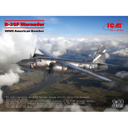 ICM48325 B-26F MARAUDER WWII AMERICAN BOMBER KIT 1:48
