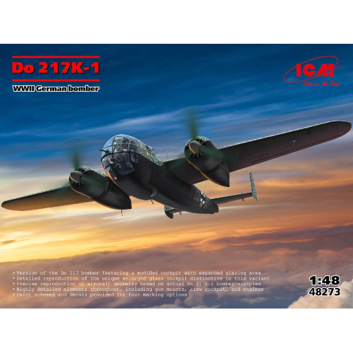 ICM48273 Do 217K-1 WWII GERMAN BOMBER KIT 1:48