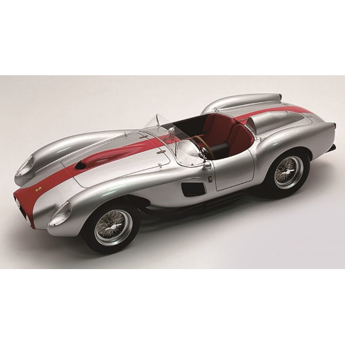 TECNOMODEL TMD18254M FERRARI 250 TR PONTOON-FENDER STREET VERSION 1958 MET.SILVER/RED 1:18
