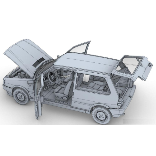 Mitica Diecast - Fiat Uno Turbo  i.e. 1987, bianco