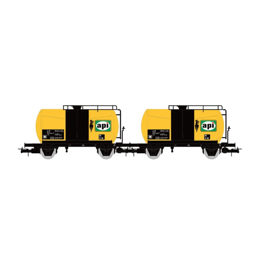 RIVAROSSI HR6566 FS 2 UNIT PACK 2-AXLE TANK WAGON API EP.IV 1:87