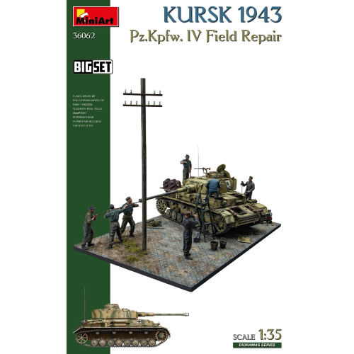 Miniart MIN36062 KURSK 1943 Pz.Kpfw. IV Field Repair BIG SET KIT 1:35