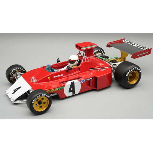 TECNOMODEL TMD18412C FERRARI 312B3-73 N.4 CANADA GP A.MERZARIO W/DRIVER AND CRASHED NOSE 1:18