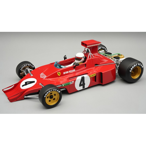 TECNOMODEL TMD18412D FERRARI 312B3-73 N.4 WATKINS GLEN GP A.MERZARIO W/DRIVER 1:18