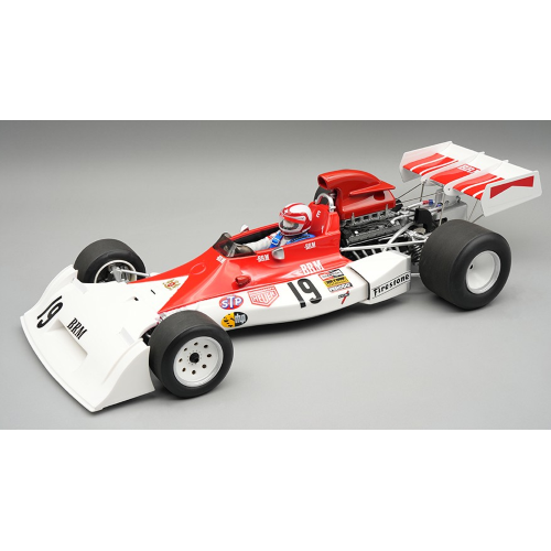 TECNOMODEL TMD18420A BRM P160E N.19 GERMAN GP 1973 C.REGAZZONI W/DRIVER 1:18