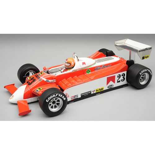 TECNOMODEL TMD18421B ALFA ROMEO 179 N.23 USA EAST GP 1980 B.GIACOMELLI W/DRIVER 1:18