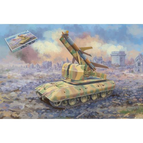 TRUMPETER TP09586 CARRO GERMAN E-100 W/FLAKRAKETE RHEINTOCHER I KIT 1:35