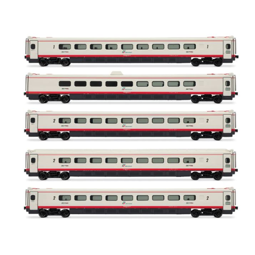 RIVAROSSI HR3024 FS ETR 460 FRECCIABIANCA 5 UNIT PACK INTERMEDIATE COACHES EP.VI 1:87