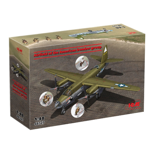 ICM48327 AIRFIELD OF THE AMERICAN BOMBER GROUP KIT 1:48