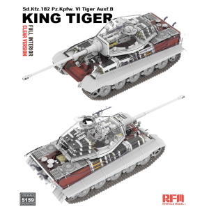 Rye Field Model - Sd.Kfz.182 Tiger Ausf.B King Tiger Full Interior / Clear Version
