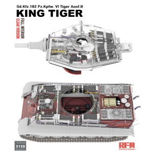 Rye Field Model - Sd.Kfz.182 Tiger Ausf.B King Tiger Full Interior / Clear Version
