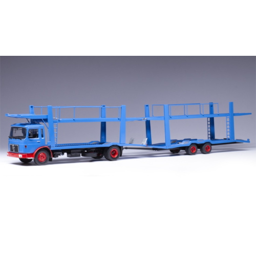 IXO MODEL TTRX034 MAN AUTOTRANSPORTER 1970 BLUE 1:43