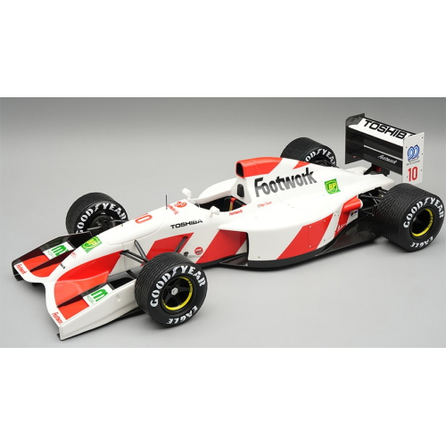 TECNOMODEL TMD18375C FOOTWORK FA13 BELGIUM GP 1992 RAIN TYRES A.SUZUKI 1:18