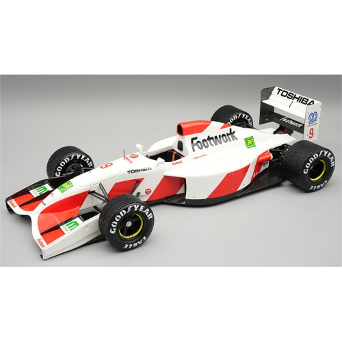 TECNOMODEL TMD18375D FOOTWORK FA13 SPAIN GP 1992 RAIN TYRES M.ALBORETO 1:18