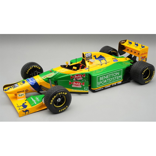 TECNOMODEL TMD18377D BENETTON B193B BRITISH GP 1993 RAIN TYRES M.SCHUMACHER 1:18