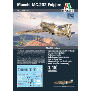 Italeri 2840 - Macchi MC.202 Folgore 1:48, nuovi stampi
