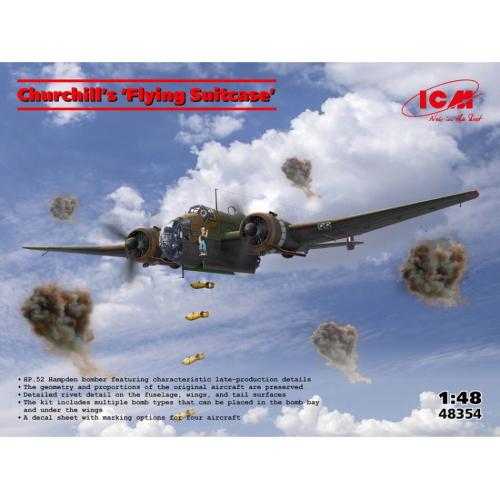 ICM48354 CHURCHILL'S FLYING SUITCASE KIT 1:48