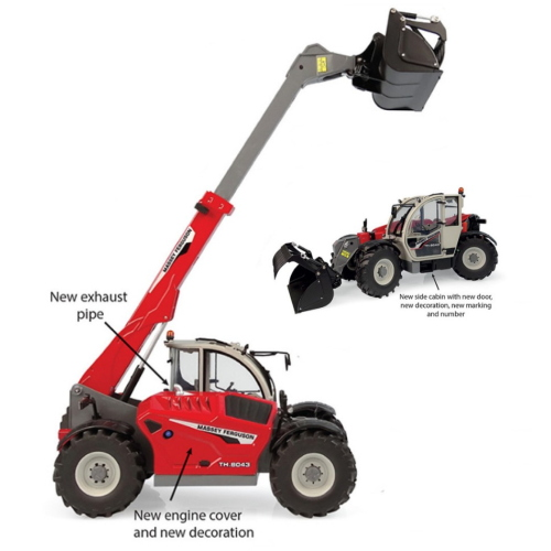 UNIVERSAL HOBBIES UH6342 SOLLEVATORE TELESCOPICO MASSEY FERGUSON TH 8043 1:32