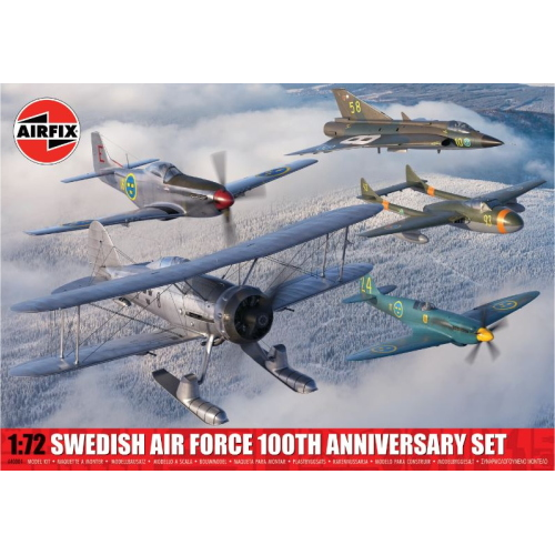 Airfix A40004 SWEDISH AIR FORCE 100th ANNIVERSARY SET KIT 1:72