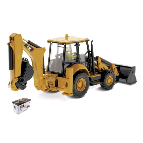 DIECAST MASTER DM85249 CAT 432F2 SIDE SHIFT BACKHOE LOADER 1:50