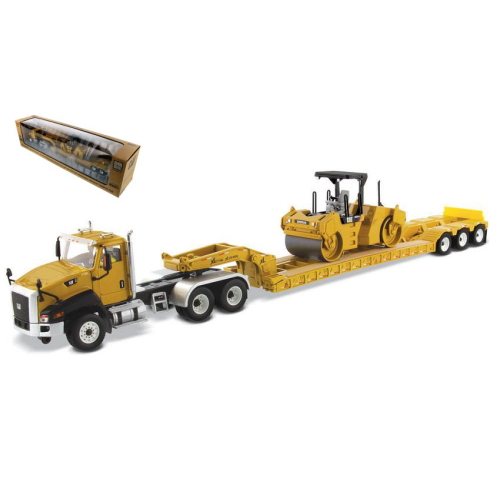 DIECAST MASTER DM85601C CAT CT660 TRUCK + TRAILER 1:50