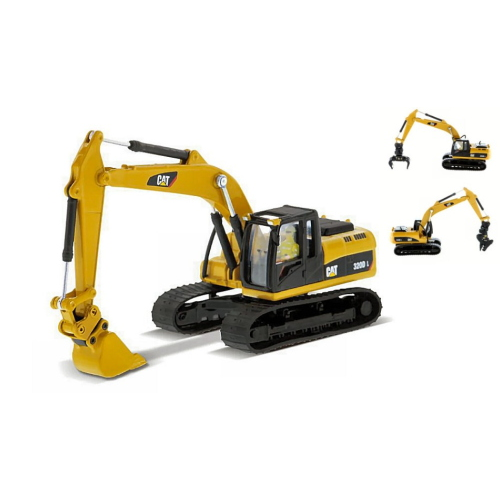 DIECAST MASTER DM85652 CAT 320D L HYDRAULIC EXCAVATOR W/MULTIPLE WORK TOOLS 1:87