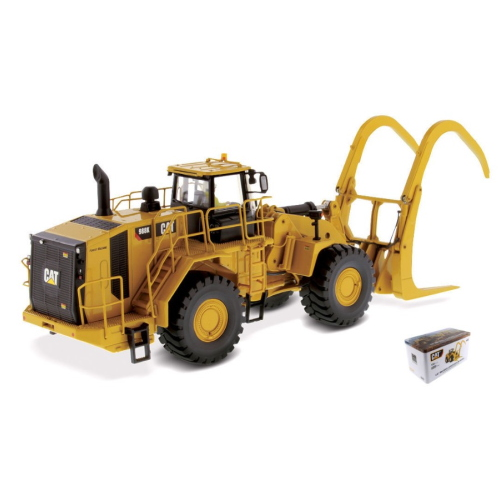 DIECAST MASTER DM85917 CAT 988K WHEEL LOADER FOREST W/LOG GRAPPLE 1:50