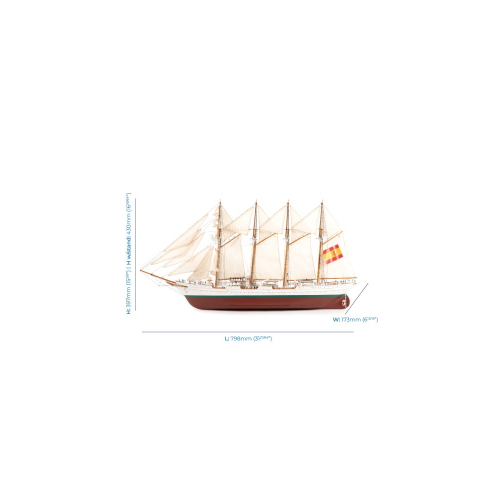 Artesania Latina - Juan Sebastián de Elcano Deluxe Pack 1:140,  kit nave in legno