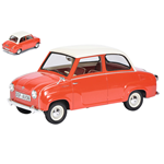 SCHUCO SH0097 GOGGOMOBIL 1955 RED W/WHITE ROOF 1:18