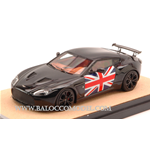 TECNOMODEL TMDMI52AR ASTON MARTIN V12 ZAGATO 2012 BLACK W/ENGLISH FLAG ED.LIM.PCS 10 1:43